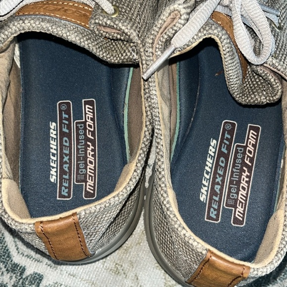Skechers Men's Textured tan Sneakers size 12 - Picture 6 of 9